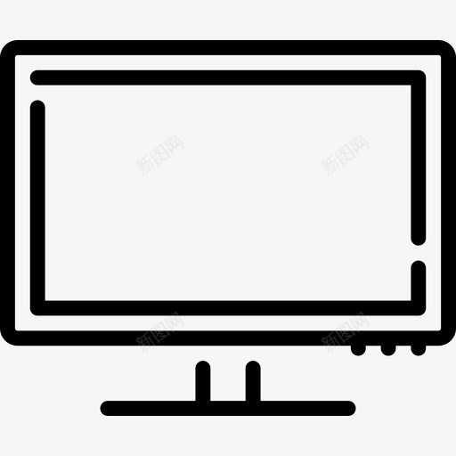 计算机屏幕通信和媒体线性图标svg_新图网 https://ixintu.com 线性 计算机屏幕 通信和媒体