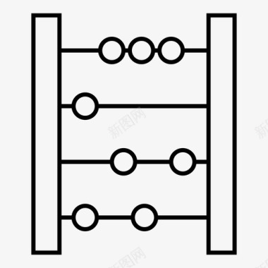 算盘计算计数图标图标