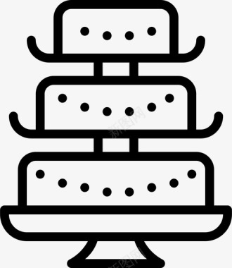 蛋糕婚礼大纲图标图标