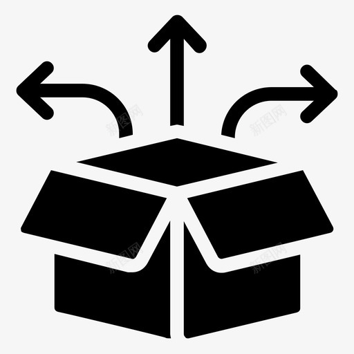 订单处理包仓库管理图标svg_新图网 https://ixintu.com 仓库管理 包 启动和新业务字形图标 订单处理