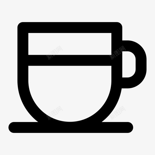 杯子咖啡茶图标svg_新图网 https://ixintu.com 咖啡 杯子 茶