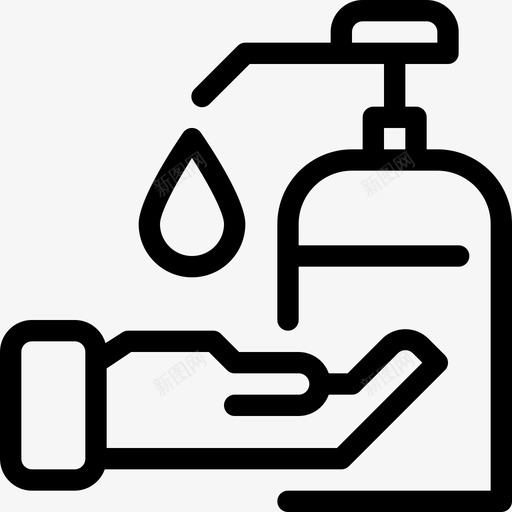 洗手医疗药物图标svg_新图网 https://ixintu.com 医疗 治疗 洗手 病人 药物