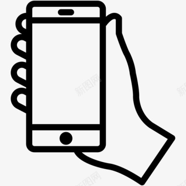 手持智能手机iphone移动图标图标