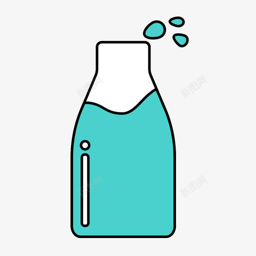 Soda watersvg_新图网 https://ixintu.com Soda water 填充 扁平 多色 简约 可爱 圆润