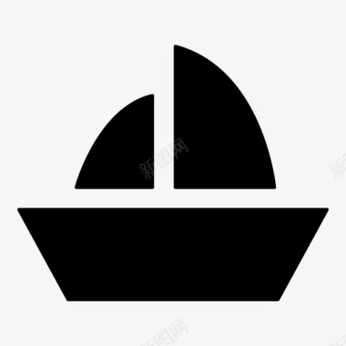 帆船海洋大海图标图标