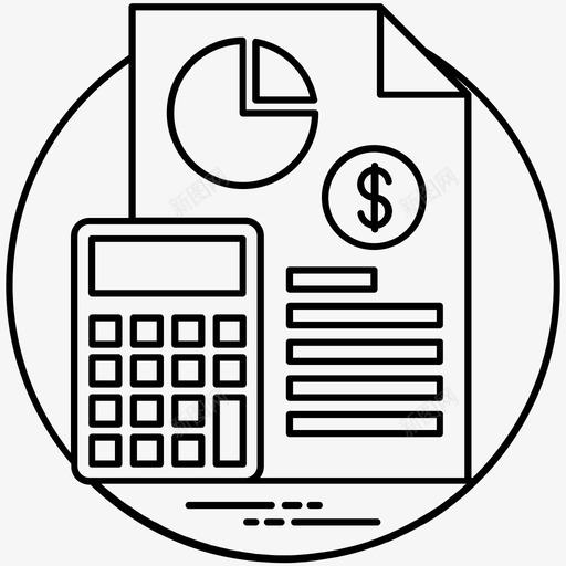 税务计算器预算计划企业帐户图标svg_新图网 https://ixintu.com 业务线图标 企业帐户 税务计算器 预算计划