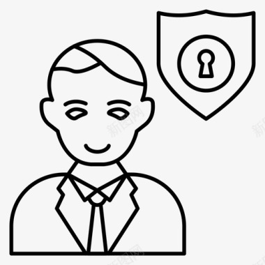 用户锁帐户私人图标图标