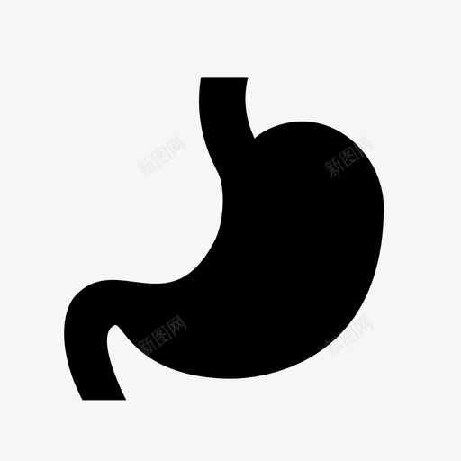 胃身体部分消化图标svg_新图网 https://ixintu.com 医疗 器官 消化 胃 身体部分