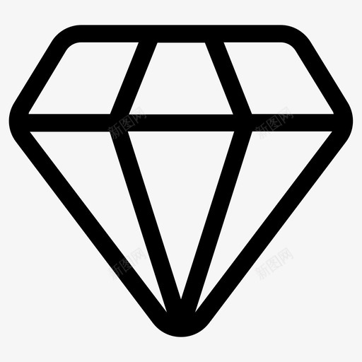 钻石昂贵宝石图标svg_新图网 https://ixintu.com 宝石 昂贵 珠宝 贵重 钻石