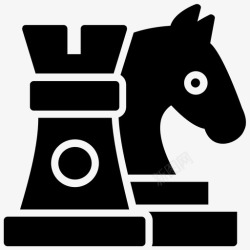 企业管理方案战略象棋计划图标高清图片