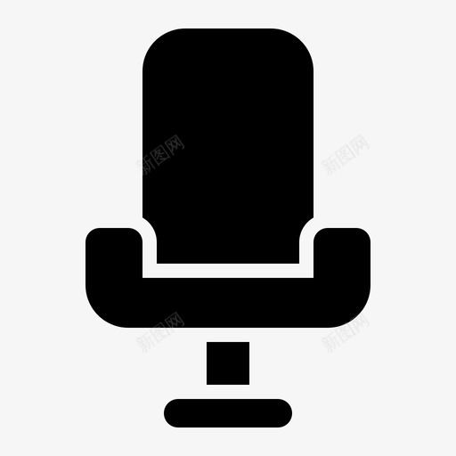 椅子老板工作图标svg_新图网 https://ixintu.com 办公工具 工作 椅子 空缺 老板