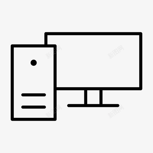 计算机设备mac图标svg_新图网 https://ixintu.com mac 机器 监视器 硬件精简 计算机 设备