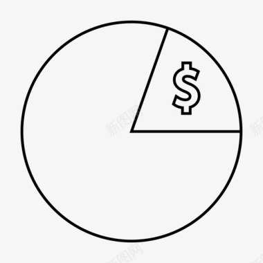 图表货币饼图图标图标
