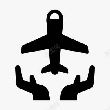 航班延误保险旅客图标图标