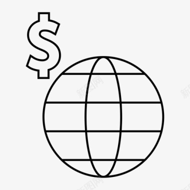 世界费用金融图标图标