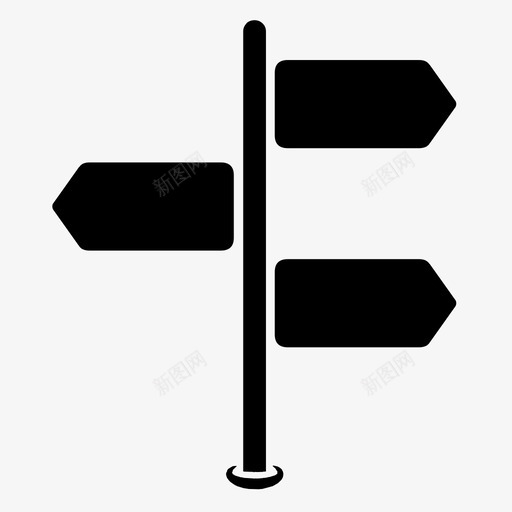 路标方向位置图标svg_新图网 https://ixintu.com 位置 方向 路标