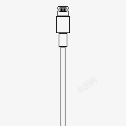 ipad线闪电线充电器ipad图标高清图片