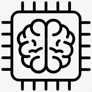 神经网络人工大脑人工智能图标图标