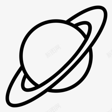 土星教育行星图标图标