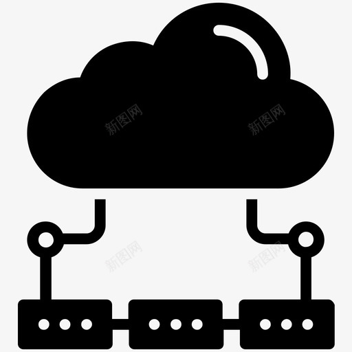 云数据云计算云数据网络图标svg_新图网 https://ixintu.com 云存储 云数据 云数据网络 云服务器 云计算 数据库服务器 编程字形图标