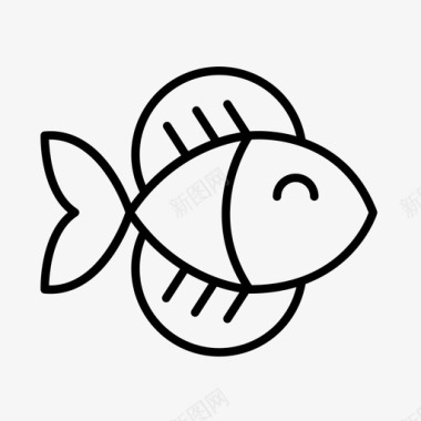 鱼水生钓鱼图标图标