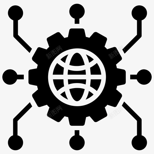 全球服务全球解决方案图标svg_新图网 https://ixintu.com 全球服务 全球解决方案