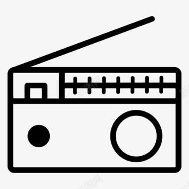 收音机电器媒体图标图标
