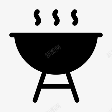 烧烤烤肉聚会图标图标