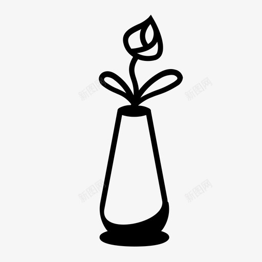 花家室内图标svg_新图网 https://ixintu.com 室内 家 植物 花 花瓶 鲜花蜡烛