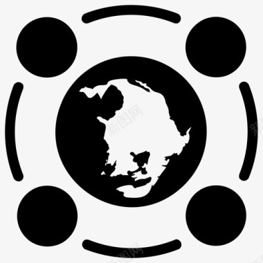 全球网络全球通信全球社区图标图标