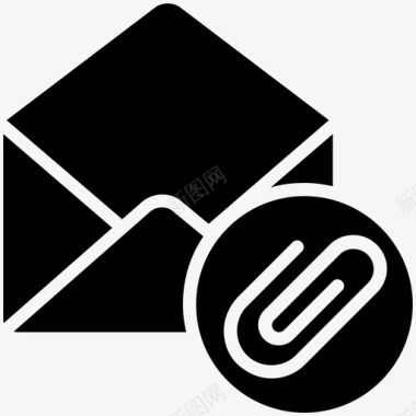 邮件附加电子邮件信件图标图标