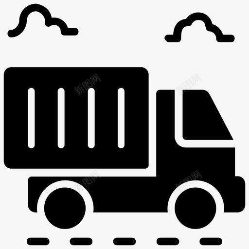 货车送货车皮卡图标svg_新图网 https://ixintu.com 多用途货车 物流配送字形图标 皮卡 货车 货运货车 送货车