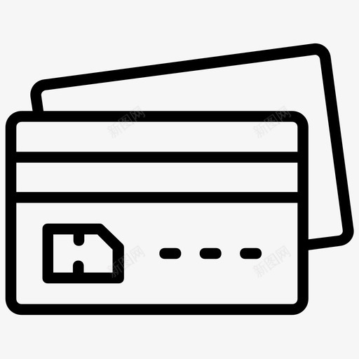 信用卡atm卡银行卡图标svg_新图网 https://ixintu.com atm卡 会计行图标 信用卡 借记卡 银行卡