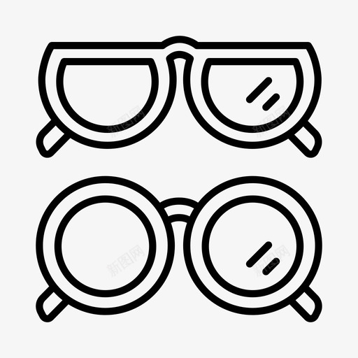 眼镜眼睛验光师图标svg_新图网 https://ixintu.com 眼睛 眼镜 验光 验光师