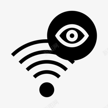 wifi视图眼睛外观图标图标