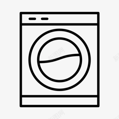 洗衣机电器客房服务图标图标