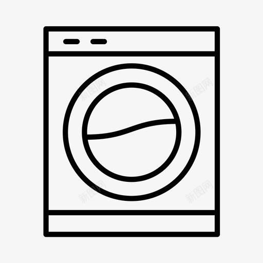 洗衣机电器客房服务图标svg_新图网 https://ixintu.com 客房服务 洗衣房 洗衣机 电器