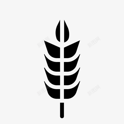 小麦谷类食品图标svg_新图网 https://ixintu.com 农产品固体 小麦 种子 谷物 谷类 食品