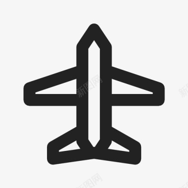飞机喷气式飞机运输图标图标