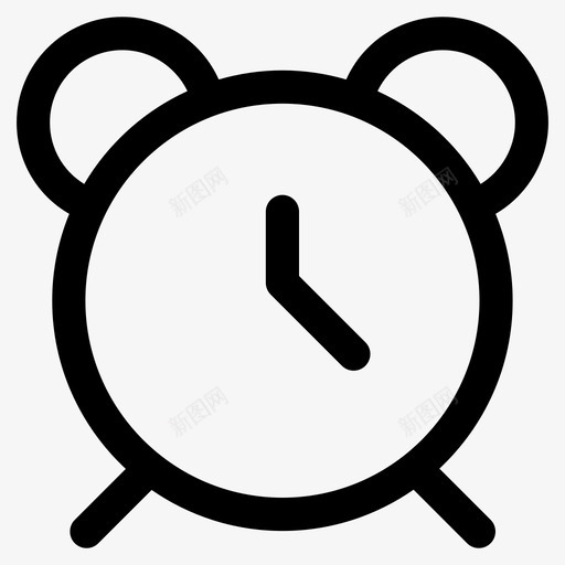 钟表闹钟手表图标svg_新图网 https://ixintu.com 手表 用户界面线图标 钟表 闹钟