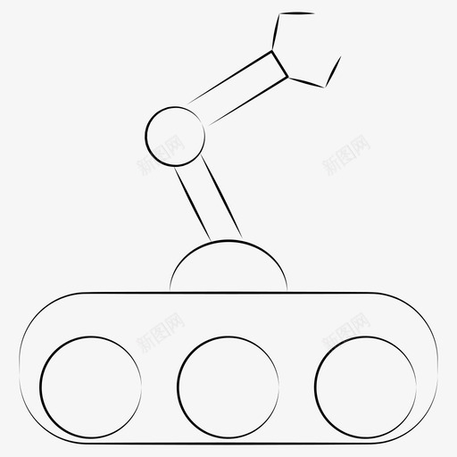 机械工程机器人图标svg_新图网 https://ixintu.com 工程 手绘科学 机器人 机械