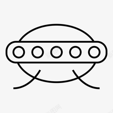 飞碟飞机飞艇图标图标