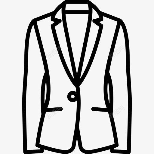 运动夹克时尚漂亮的衣服图标svg_新图网 https://ixintu.com 时尚 漂亮的衣服 运动夹克