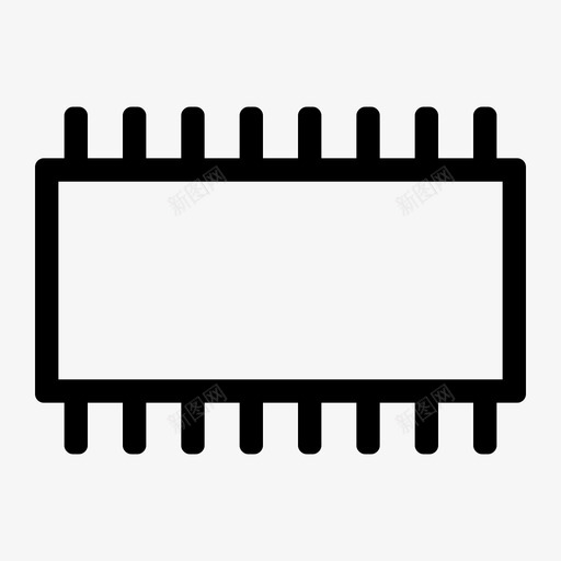 硬件芯片微芯片图标svg_新图网 https://ixintu.com 处理器 微芯片 技术 硬件 芯片 计算机硬件