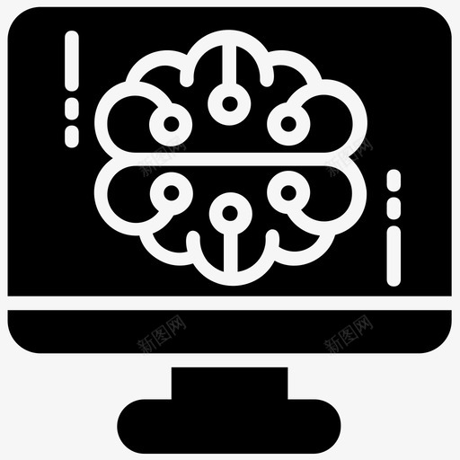 人工智能知识人工智能机器人人工大脑图标svg_新图网 https://ixintu.com 人工大脑 人工智能字形图标 人工智能机器人 人工智能知识 数字大脑 神经网络