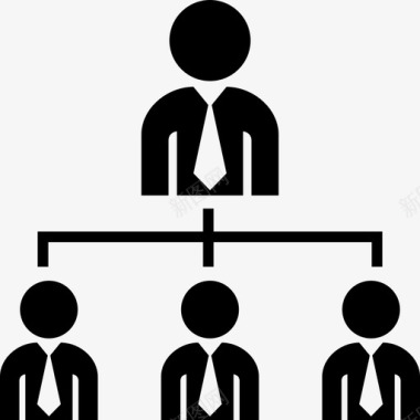垂直结构老板企业图标图标