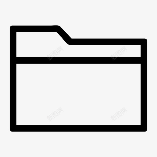 文件夹带束图标svg_新图网 https://ixintu.com 带 技术计算机硬件 捆 文件 文件夹 束