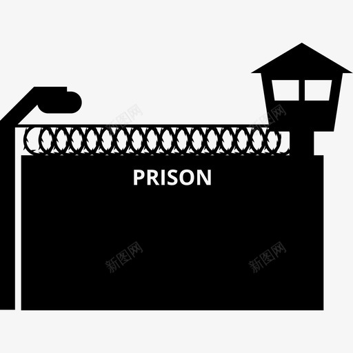监狱建筑我镇上的公共建筑图标svg_新图网 https://ixintu.com 建筑 我镇上的公共建筑 监狱