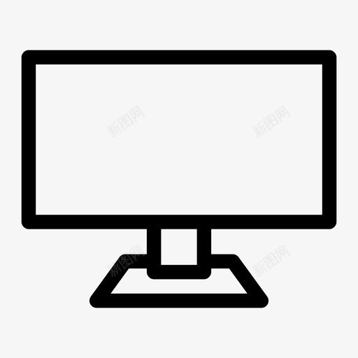 屏幕计算机监视器图标svg_新图网 https://ixintu.com 屏幕 工作站 服务器 监视器 硬件介质 计算机