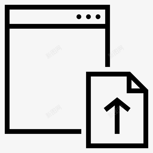 上传文件文件共享上传图标svg_新图网 https://ixintu.com 上传 上传文件 文件共享